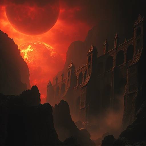 Copertina dell'audiolibro 'Inferno' di Dante Alighieri, con sound design e produzione audio curati da La Bottega Digitale