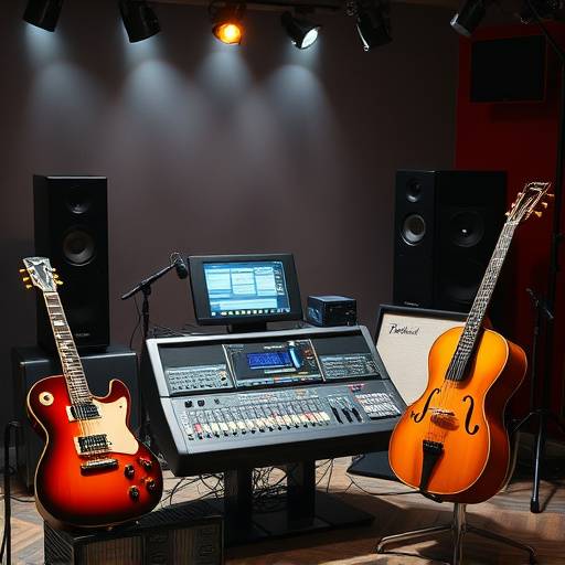 Icona di strumenti musicali e una console